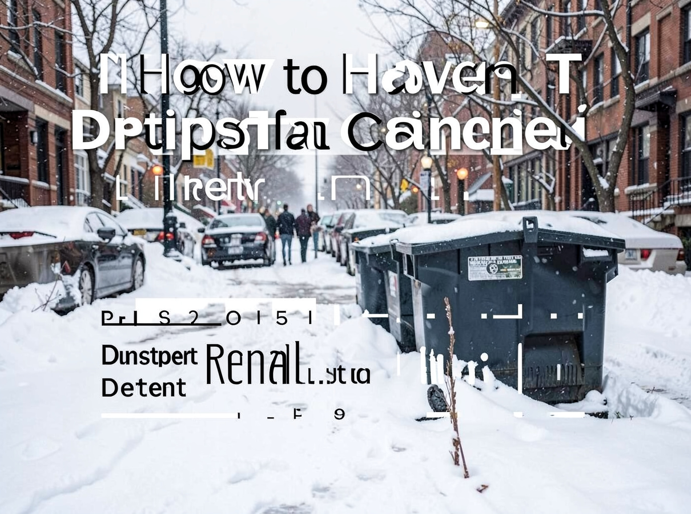 How to Handle Dumpster Placement on Snow-Covered Streets in Detroit